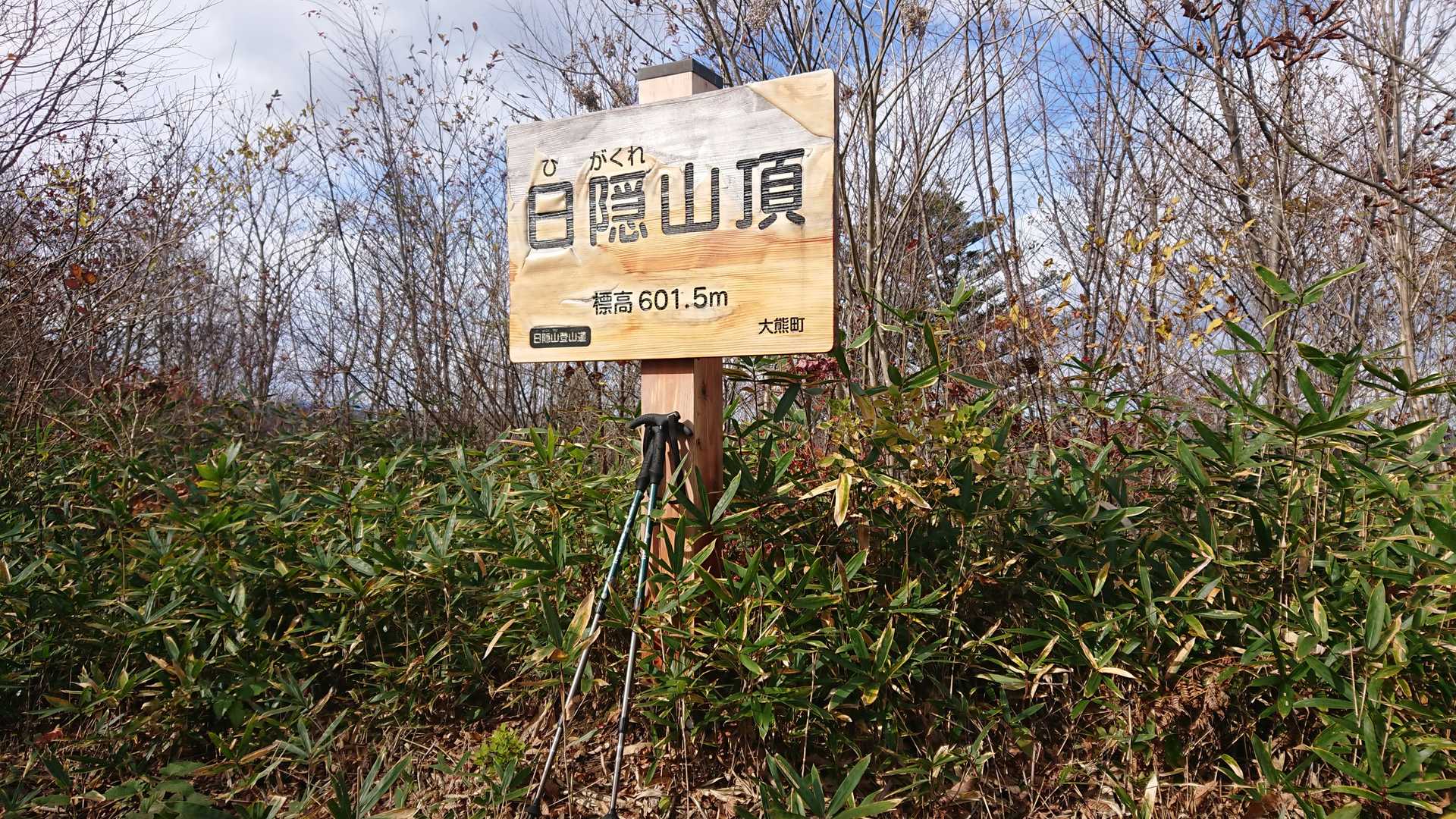 木々が成長して眺望は失われてしまった