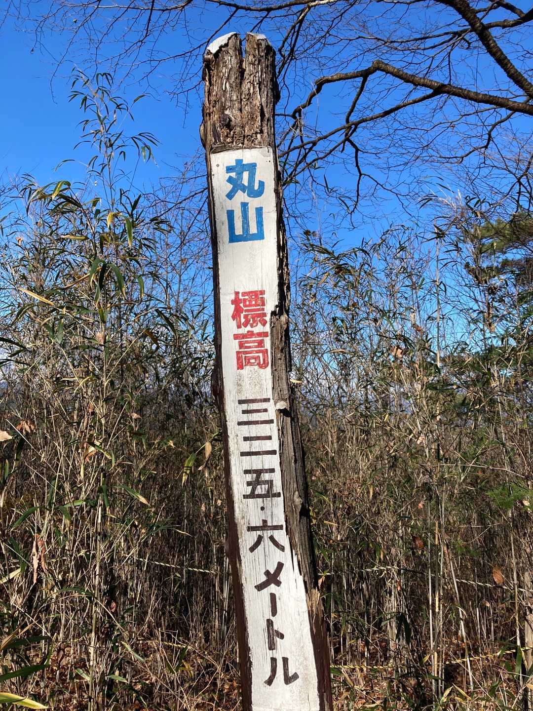 山頂標柱