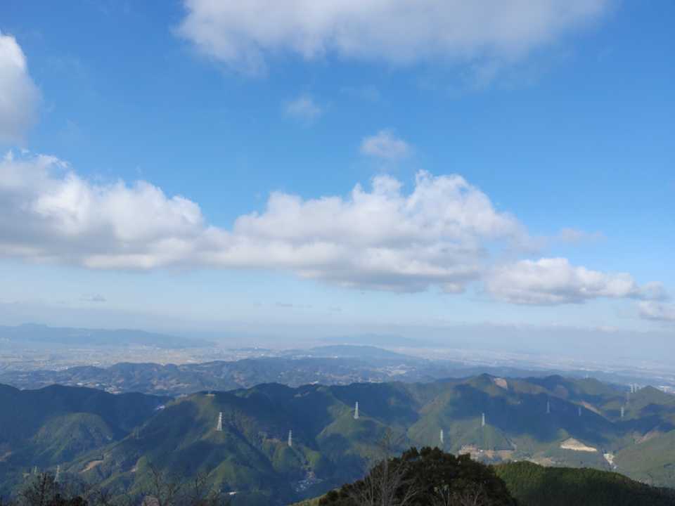 晴れの熊本平野...出港する船が見える