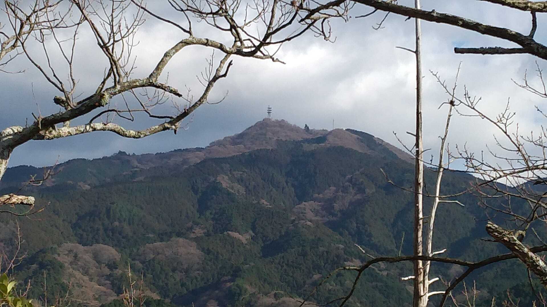 振り返ると高縄山が