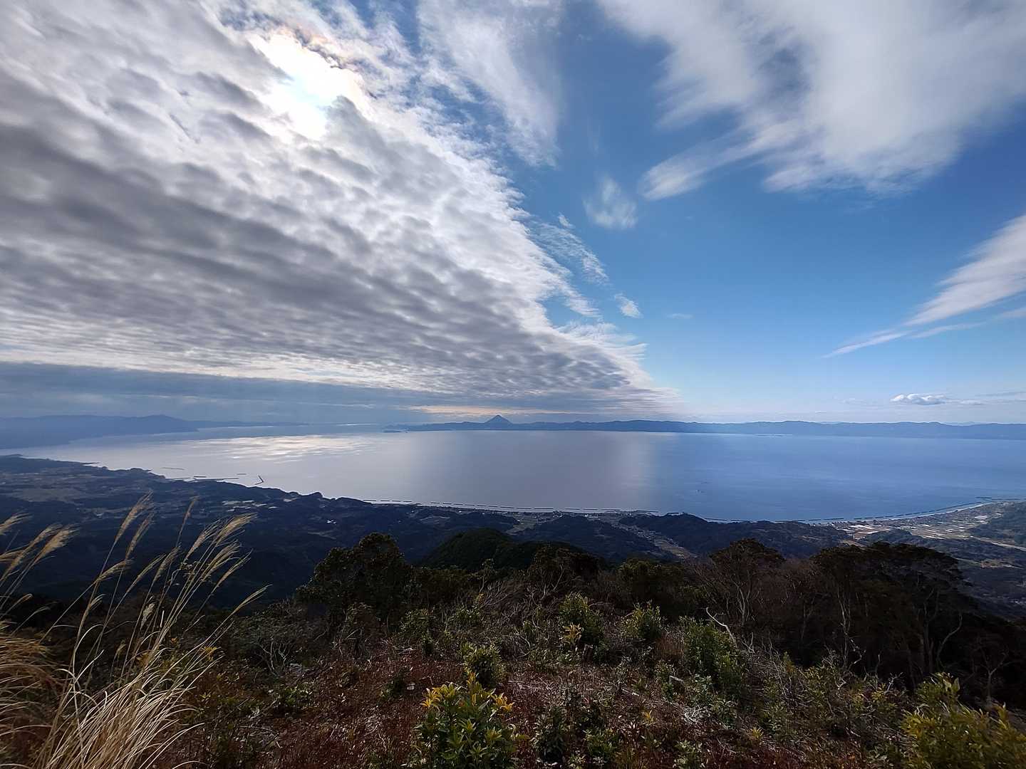 眼下に広がる鹿児島湾✨