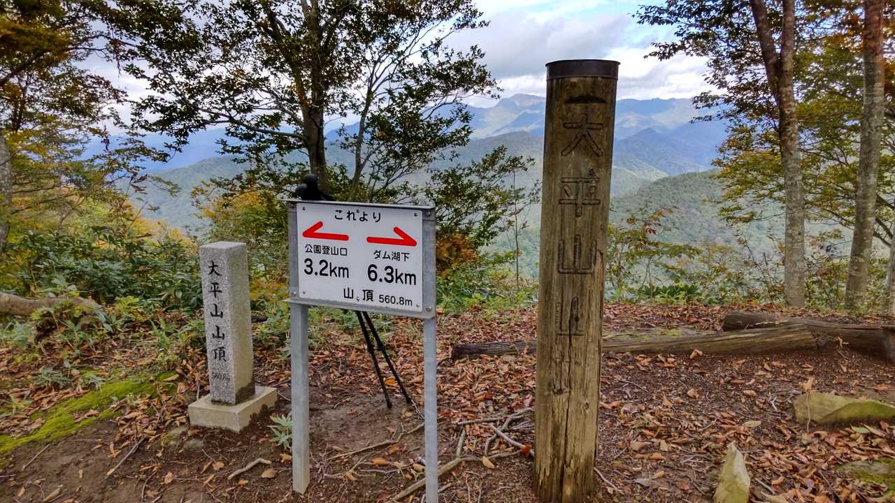 山頂到着。