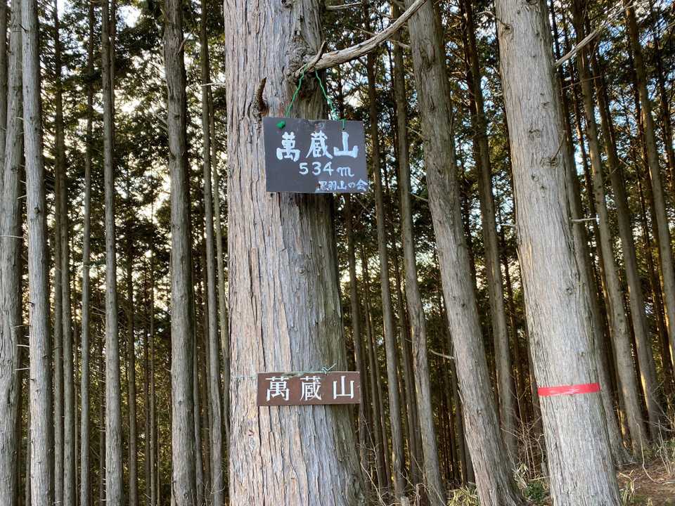 萬蔵山到着
まんぞうさん