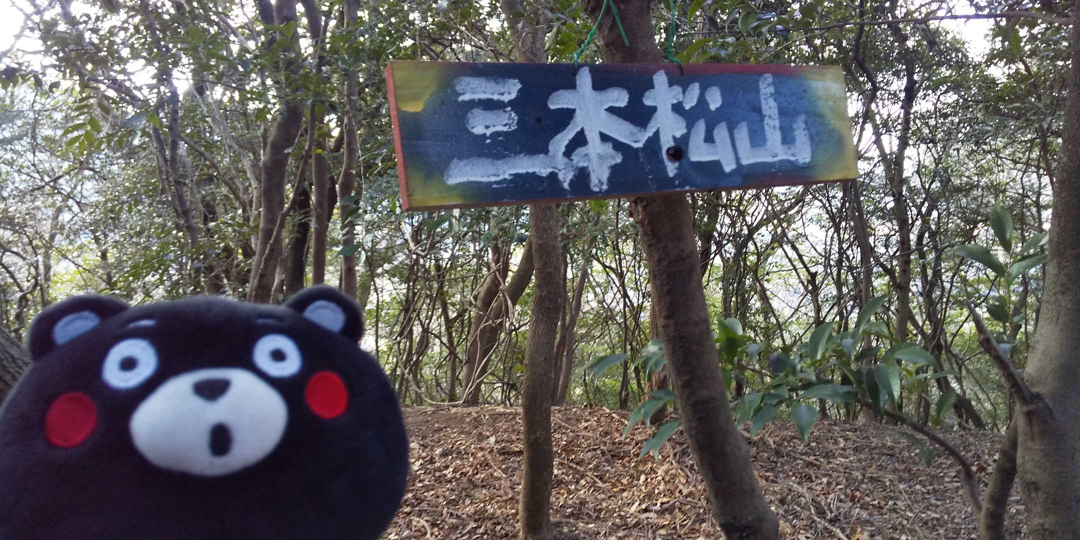 山頂標識  ③

「三本松山」らしく、山頂標識も３つあるんですね！
