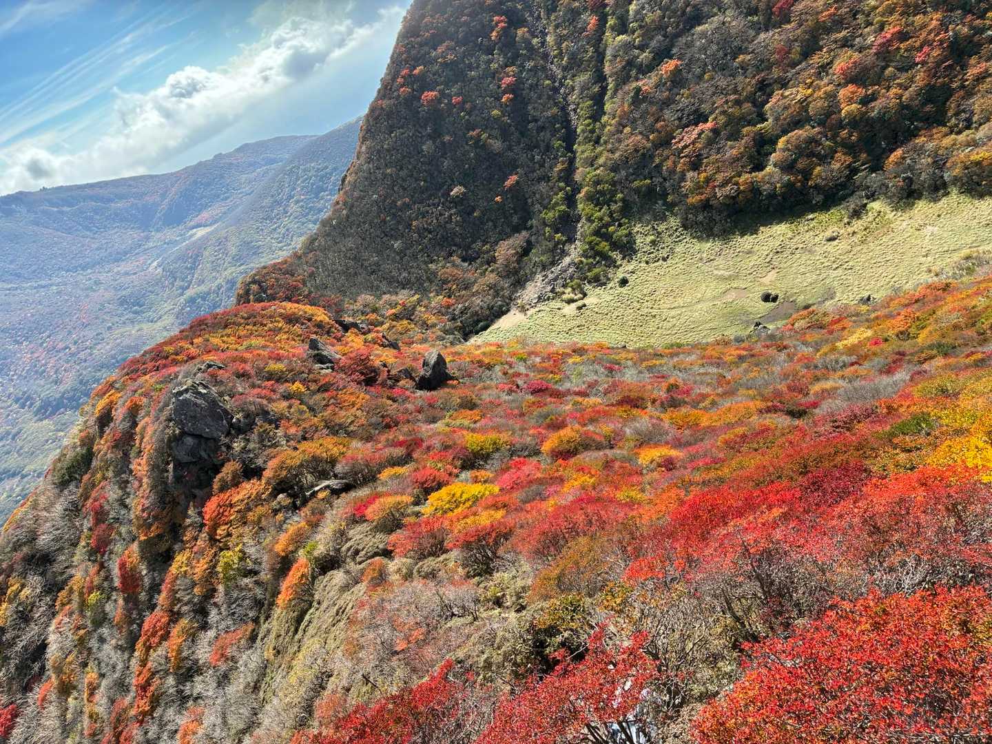 紅葉の三俣山 / ゆかりんのウォーキングデータ | YAMAP / ヤマップ