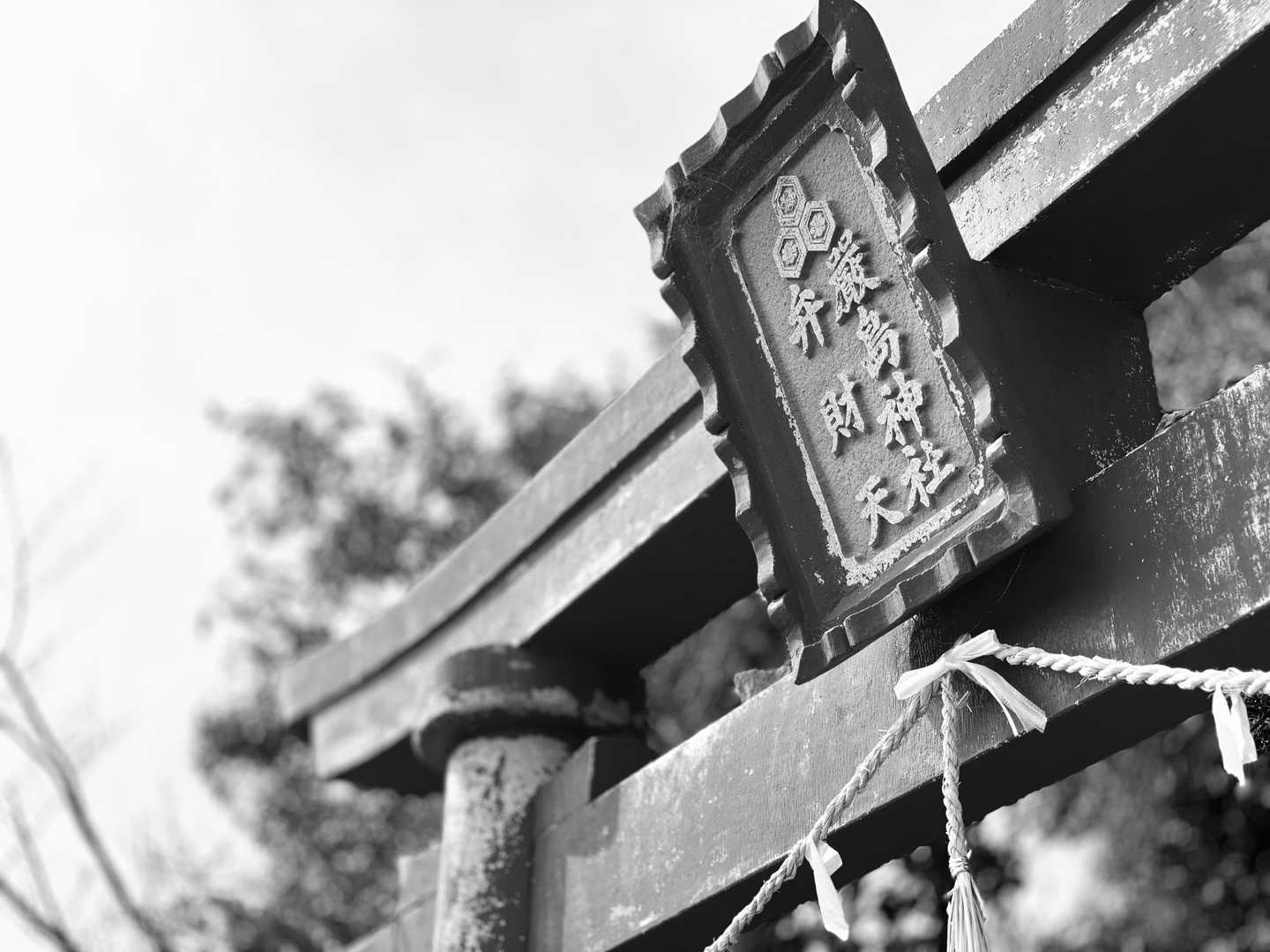 モノクロで昔感を📸⛩