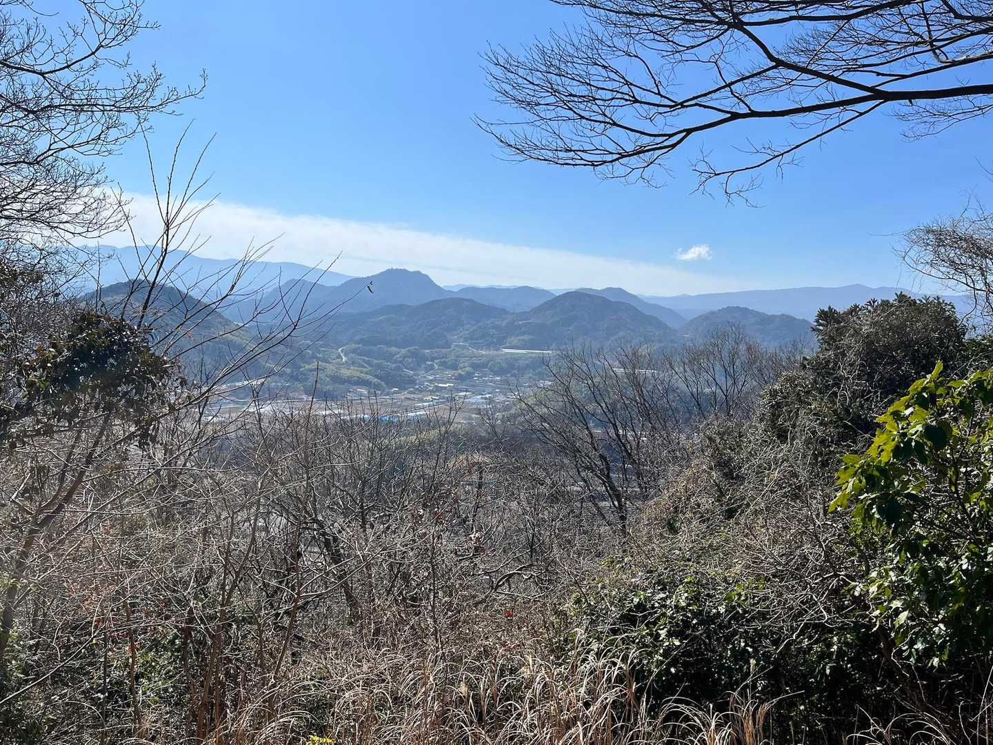 眺望の好いベンチあり🫡

伊豆半島って、こんなに山があるのね！