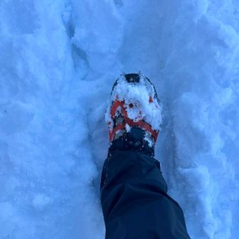 初めて装着したチェンスパで雪道もサクサク歩く事ができました❄️☃️🙆‍♀️
装着は結構焦りましたが😆