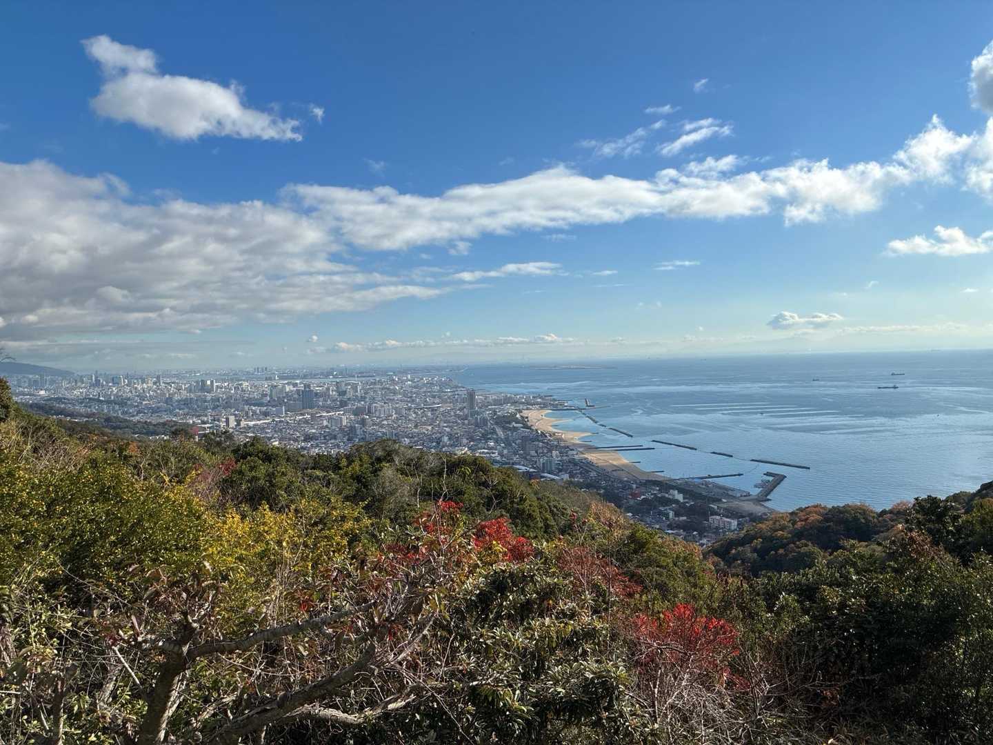 神戸市中心部が遠望できます