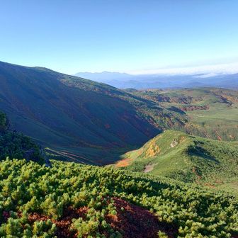 当麻岳の稜線の影✨