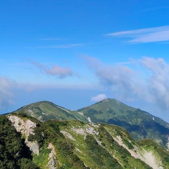 振り返って大日岳