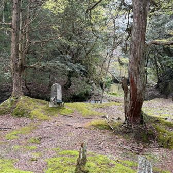 梅ヶ瀬渓谷最奥部にある、明治の教育者・日高誠実（のぶざね）が隠棲した屋敷跡