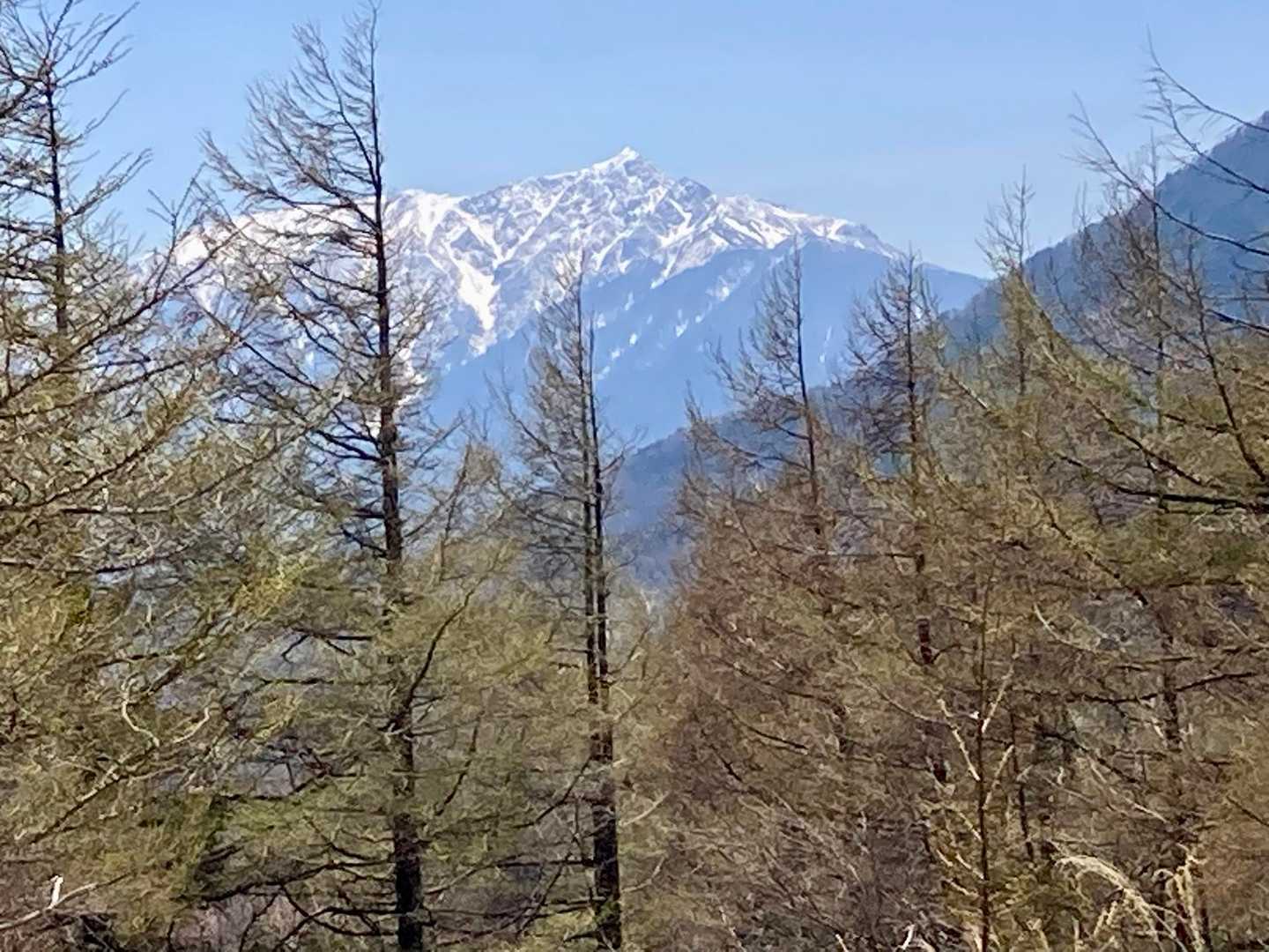 塩見岳ズーム🔍