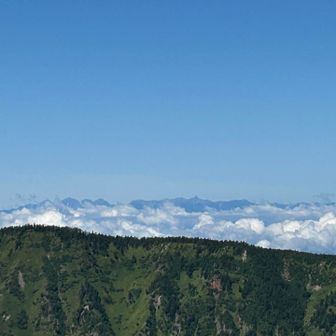 槍ヶ岳も見えました