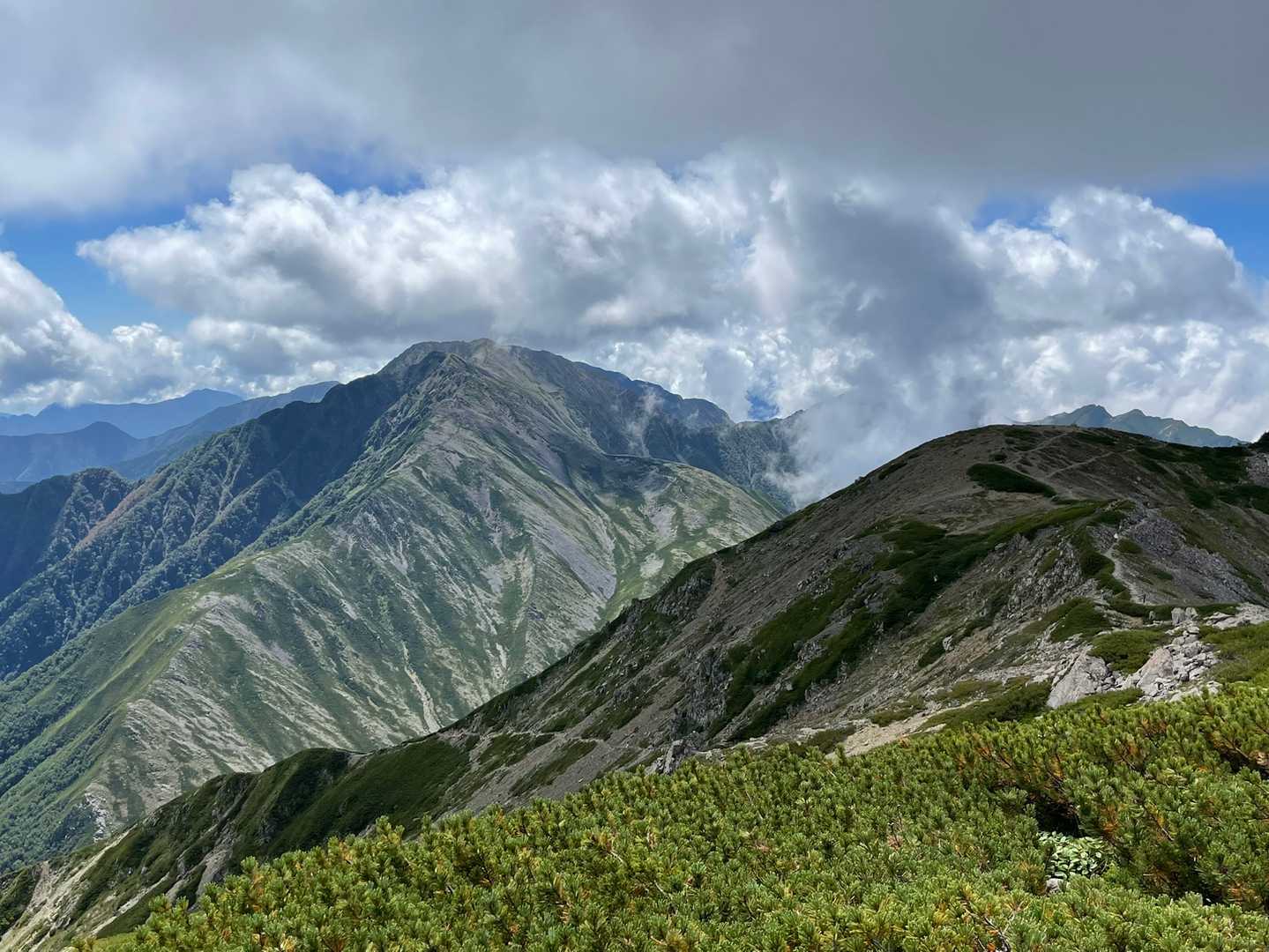 明日登る赤石岳😍待ってろよ〜