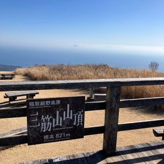 今日は水平線がぼやけていたけれどそれもまた綺麗