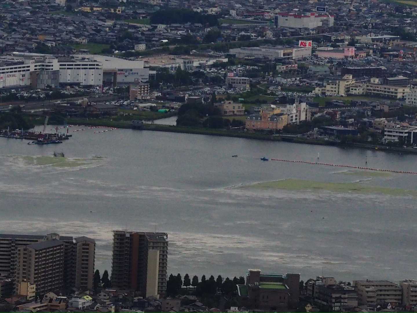 そして南湖はアオコ大発生⁉️