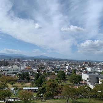 二の丸から　鳥取市街