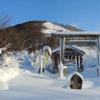 御阪三社神社(三国権現)

新雪で大変だったけど、ここまでは割りと順調
この調子で山頂まで行けるかと思っていたら、全然甘かった…