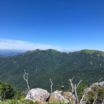 白髪山頂上から北方向