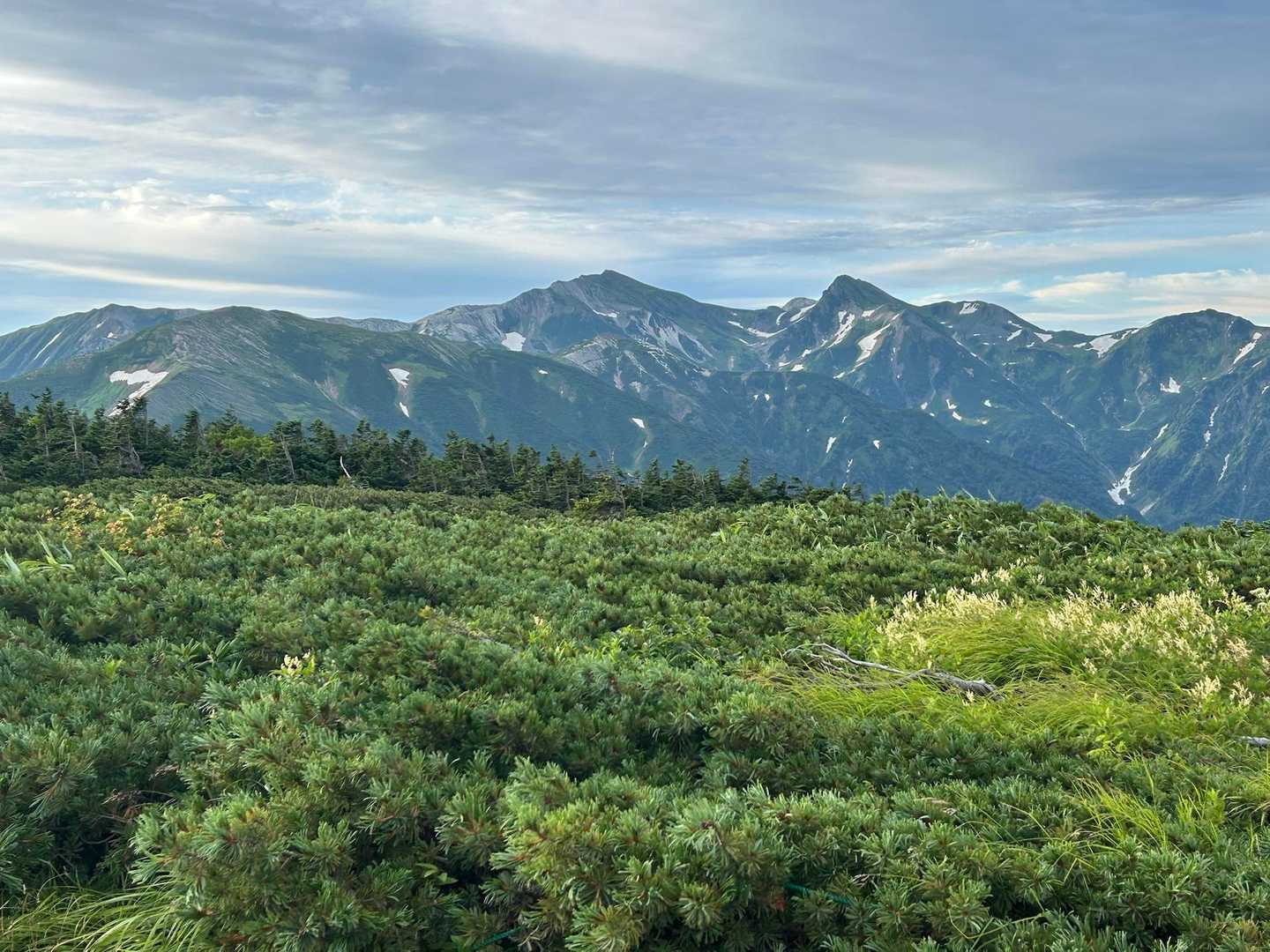 蓮華温泉バス停-蓮華温泉登山口-朝日岳 往復コースの写真
