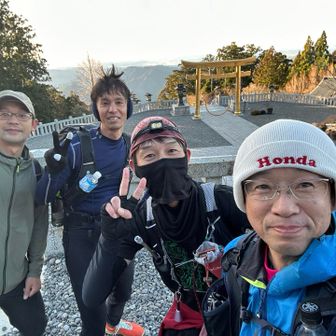 ここでトレイルラーナーのさんがくしさんにやっと会えた〜😆