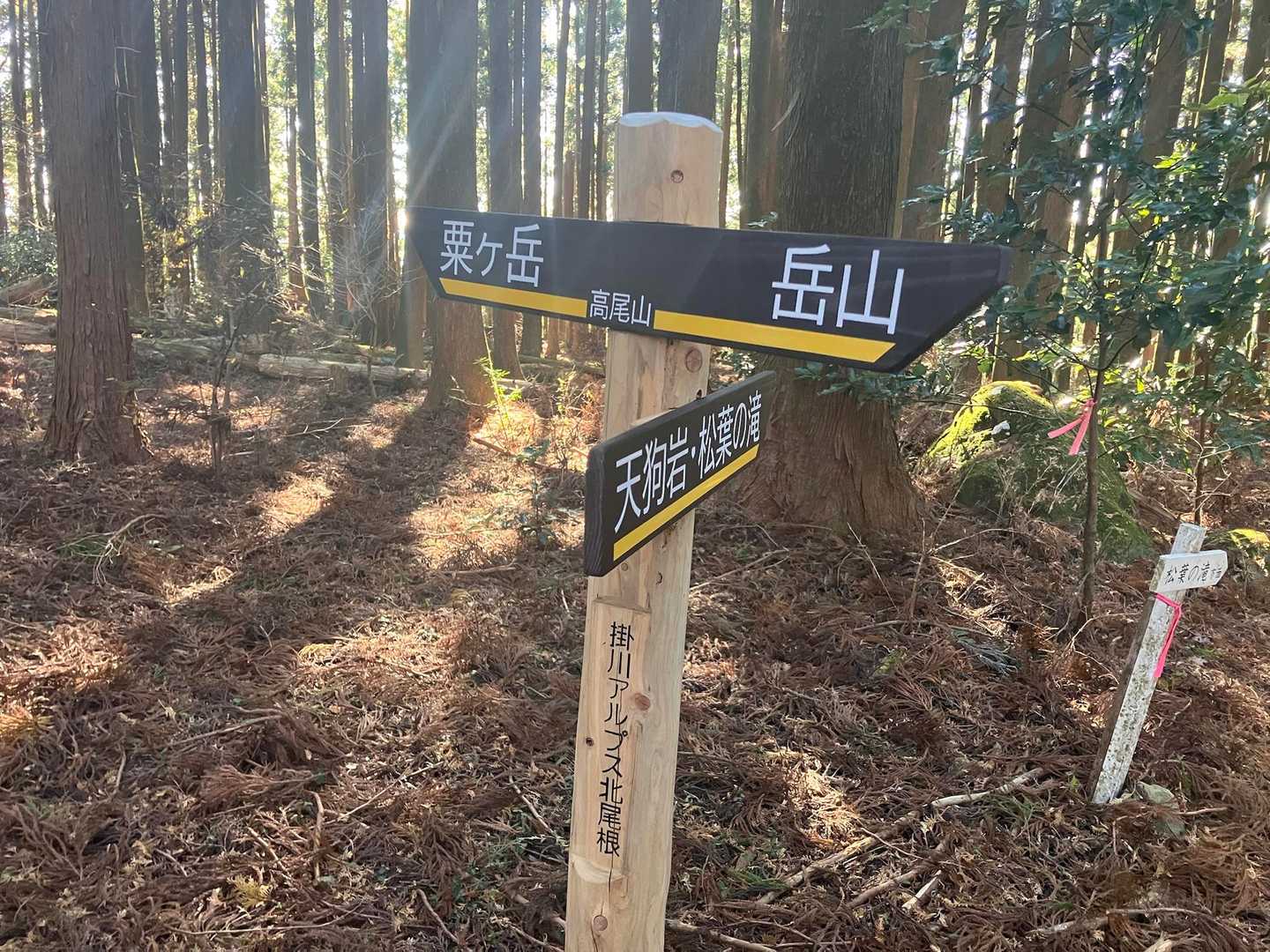粟ヶ岳-高塚山-岳山 周回コースの写真