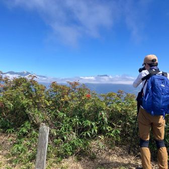 まだ、白山、別山の頭が見えててテンション⤴️
