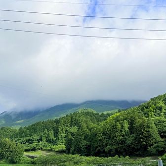 隣の宝満山は雲の中😶‍🌫️