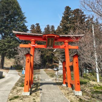 蚊里田八幡宮。ここで登山は終わり。