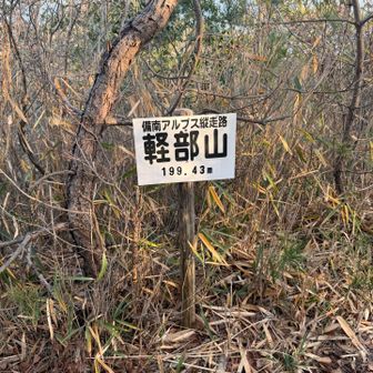 正規ルート唯一のYAMAPピーク軽部山⛰️