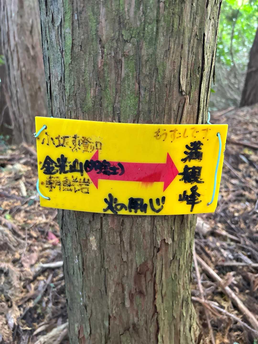 朝鮮岩に向かいます
丸子富士の別名は金光山って言うんだ
