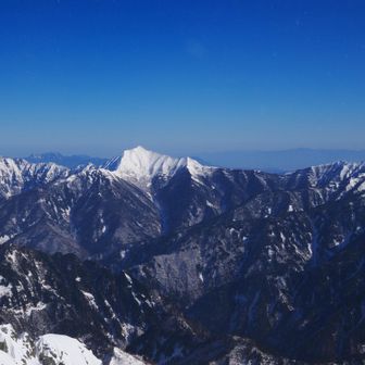 五竜岳〜鹿島槍ヶ岳〜爺ヶ岳。