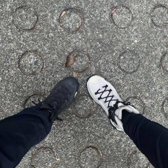 友のおろしたて登山靴
色々試着して私がここまで問題なく使えた🥾オソロ色違い