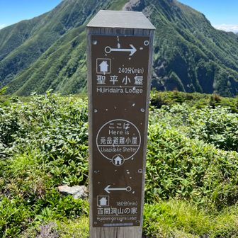 避難小屋。。