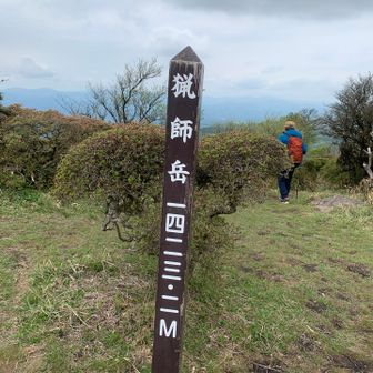 あっという間に頂上！
頂上もやっぱり貸切〜〜〜✨
そしてこんなあっという間に1423.2m！？
これはYAMAP始めて一番の高度。
確認すると300mしか登ってない！
これいかに（笑）
