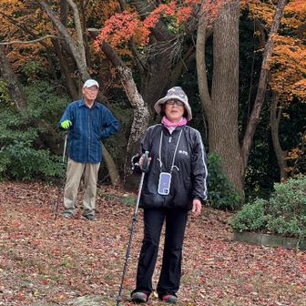登山口からご一緒しているご夫婦です🥰
体力作りにほぼ毎日歩いているそうです。
ご主人85歳なかなかのご健脚です