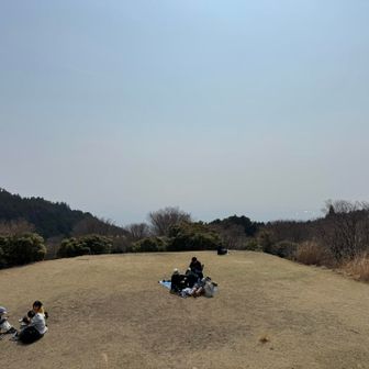 春霞で景色は真っ白