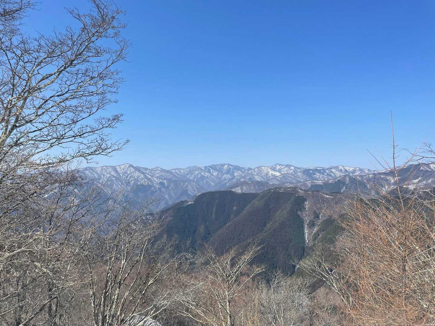 左の鷹ノ巣山から雲取山を眺める。
こうなるならあっちに行っとけば良かった😢