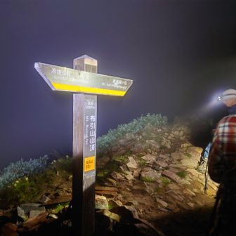 布引山山頂を通過