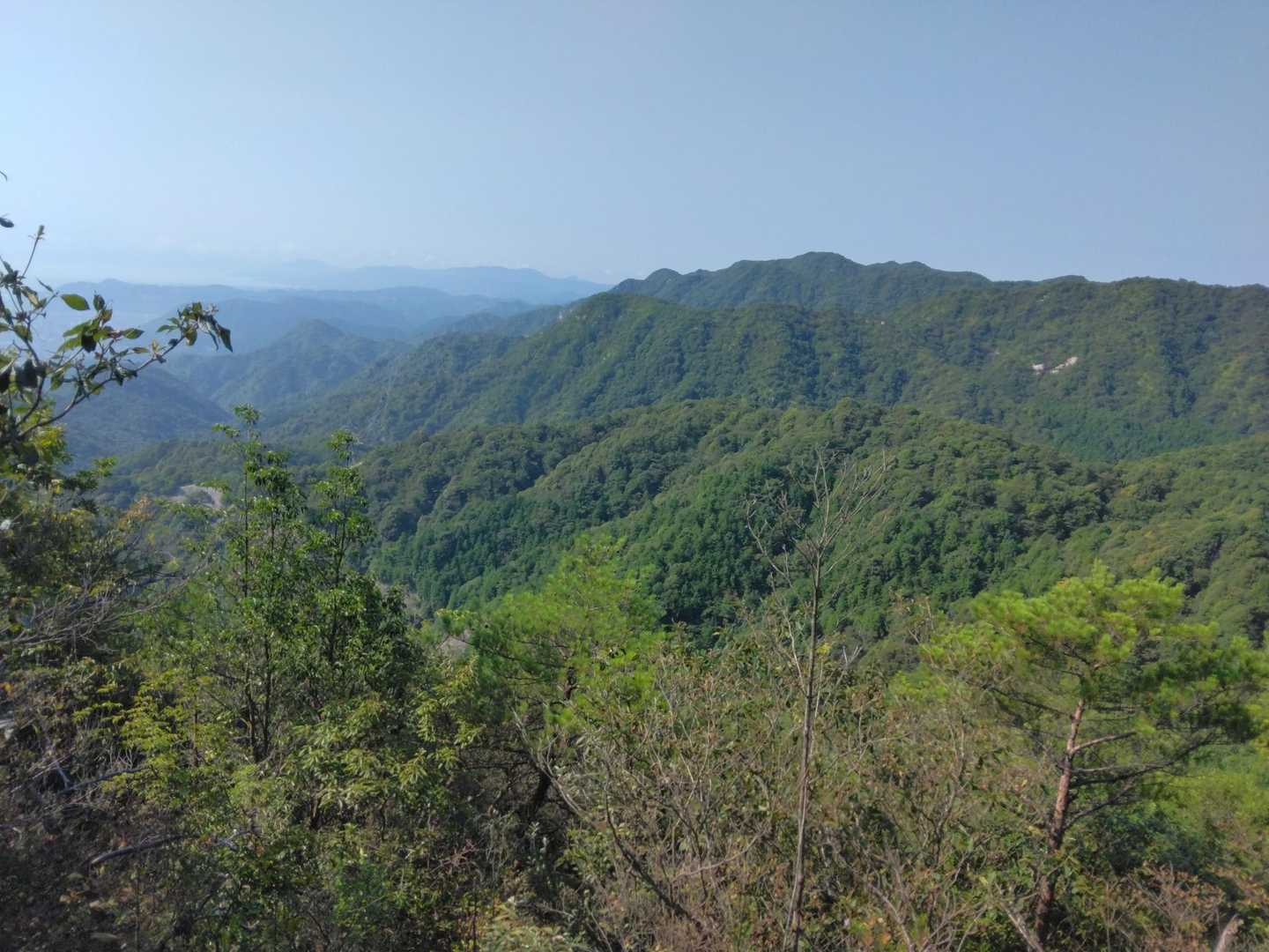 玖波駅-行者山-傘山登山口-傘山 周回コースの写真