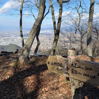 洞ノ峰でいきなり松本市街(？)がバーンと開けてビックリ🫢