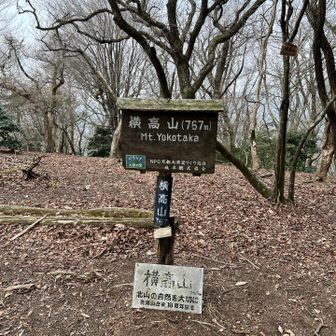 横高山山頂
お昼ご飯の残りをここで