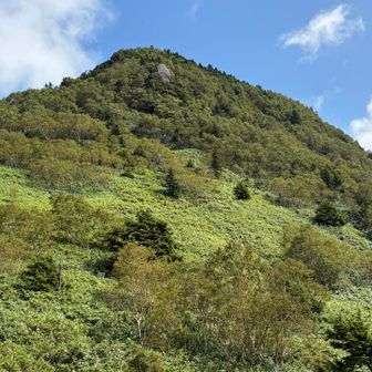 下山後に笠ヶ岳を撮影