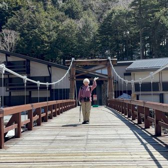 そして河童橋に到着🌁
人はほとんどいなくて独占状態