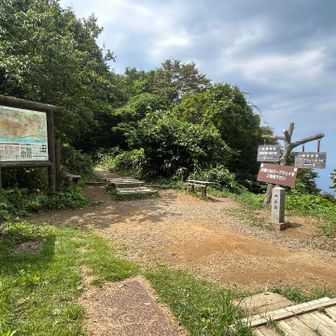 9合目到着。汗でびしょ濡れです。