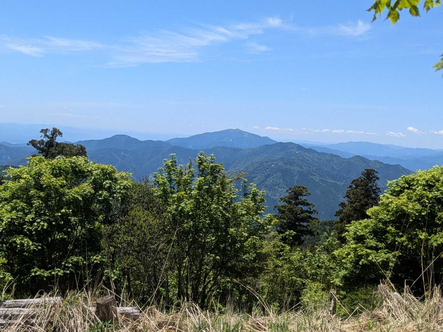 岡山県の那岐山もバッチリ見えました