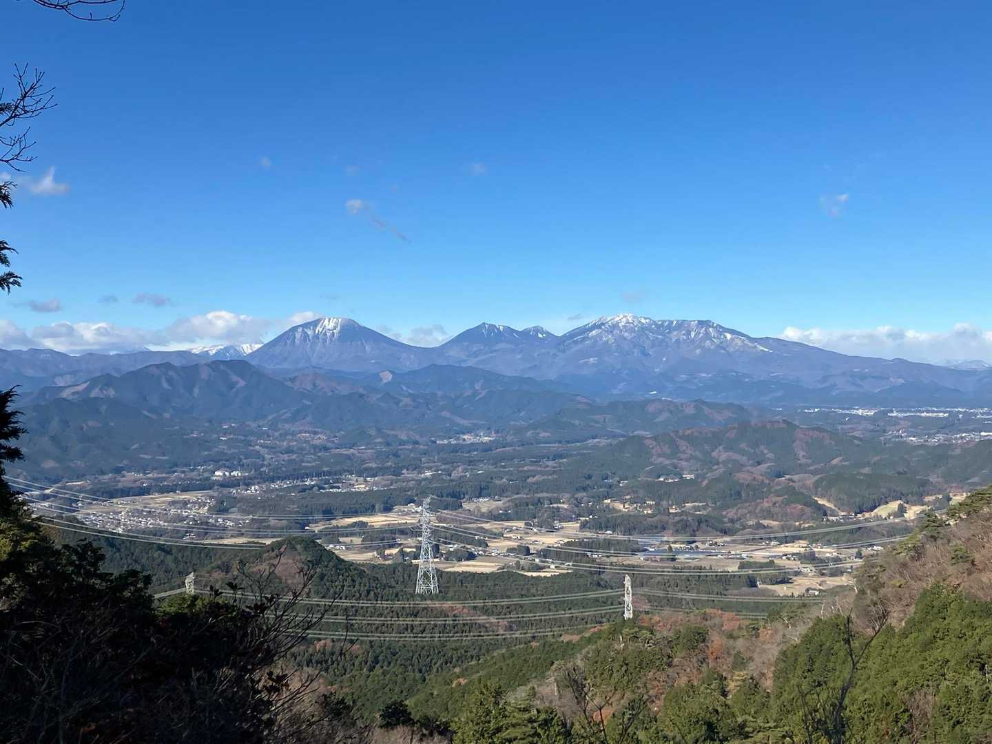 斑根石山から日光連山