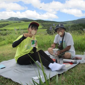 園内どこでも弁当OK
でも、他に誰も食べていませんでした…この景色を観ながらのランチは最高でした♪