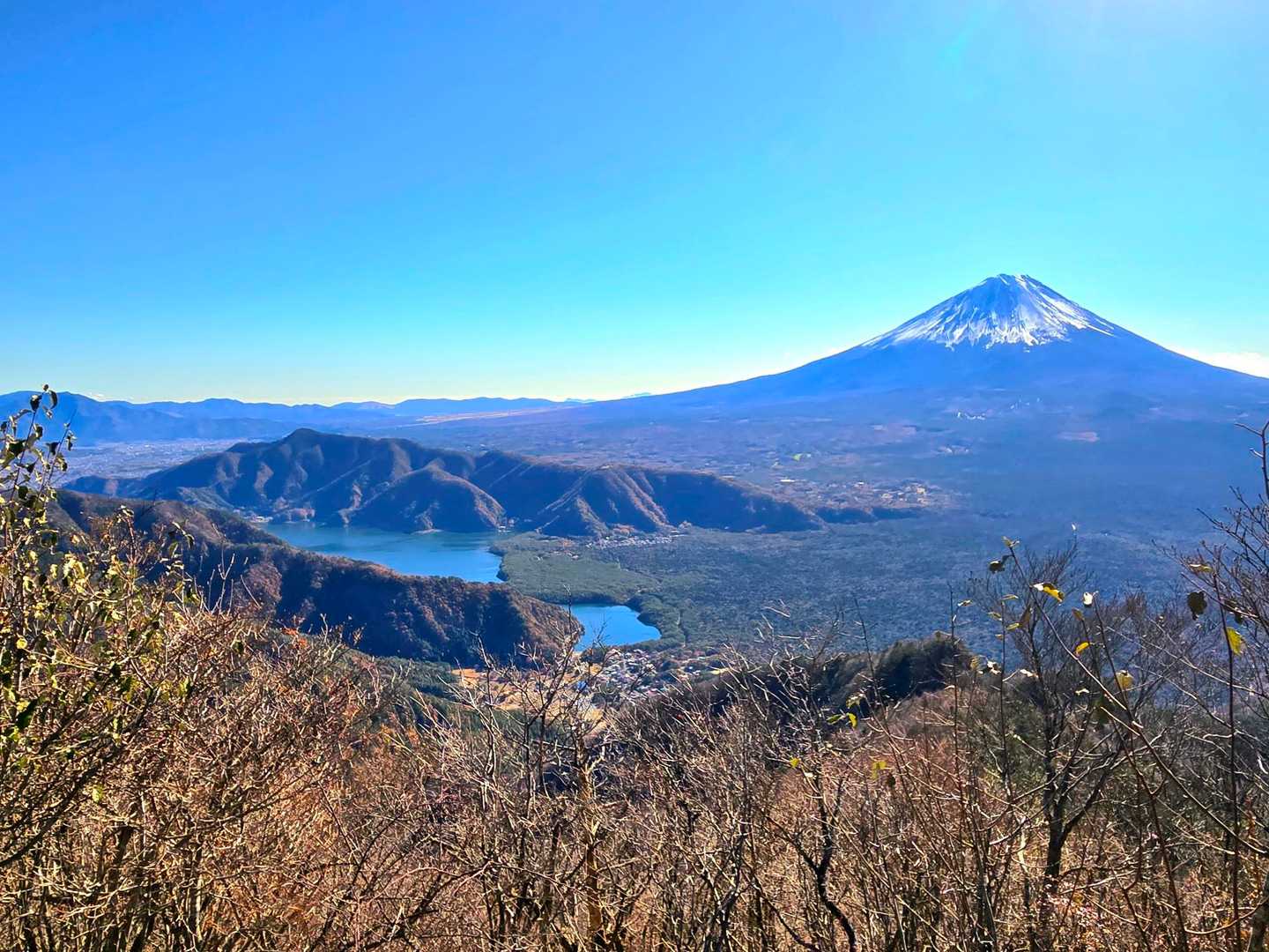 西湖（さいこ）と富士山
これが見たかったんです🤩